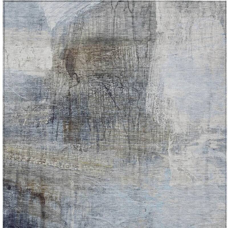 HomeRoots Abstract Transitional Rectangle Outdoor Rug