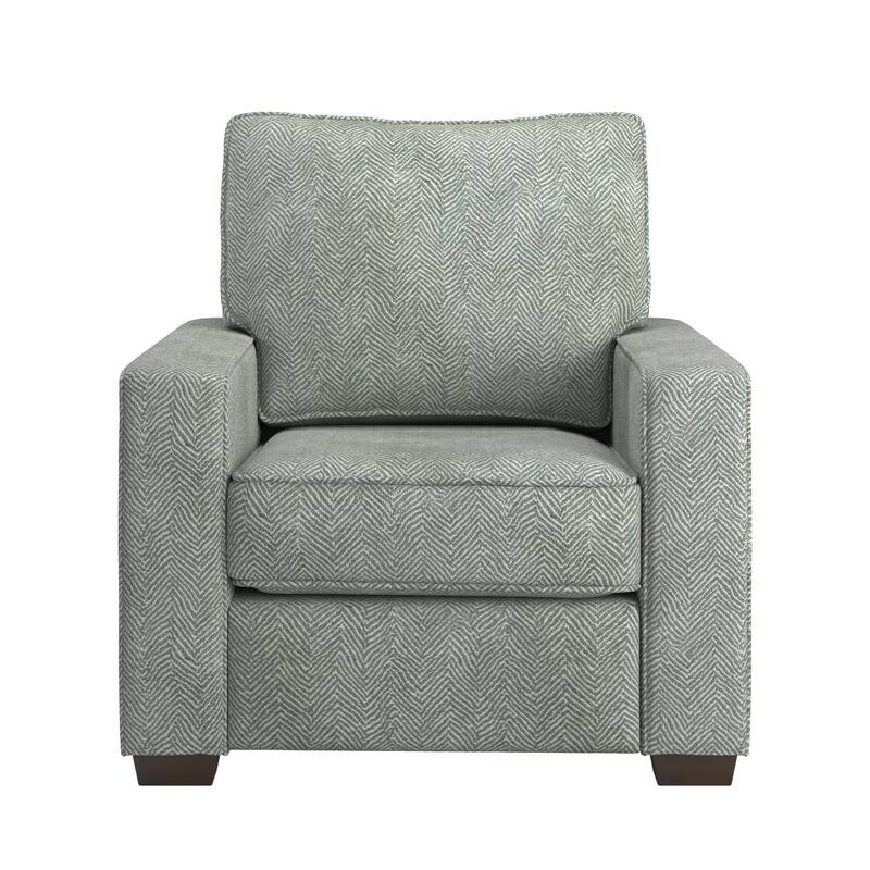 Roros Fabric Upholstered Square Arm Chair by iNSPIRE Q Classic