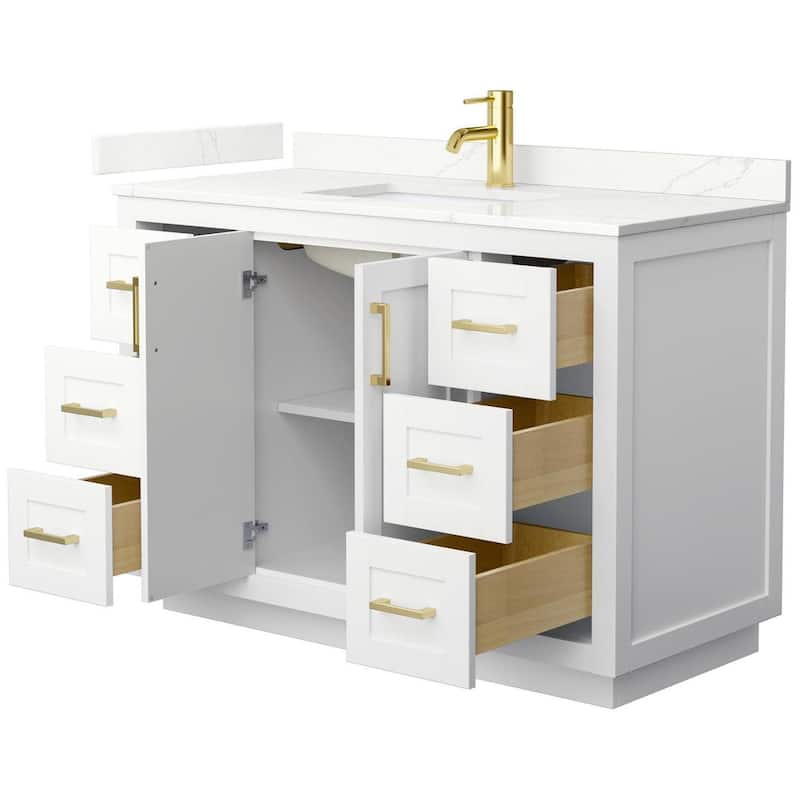 Wyndham Collection WCF292948S-QTZ-UNSMXX Miranda 48" Free Standing