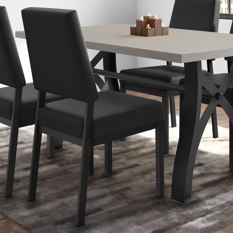 Amisco Avery Upholstered Dining Chair with Metal Legs