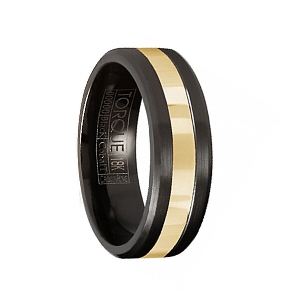 Shop 14K Yellow Gold Inlay Torque Black Cobalt Men's ... (600 x 600 Pixel)