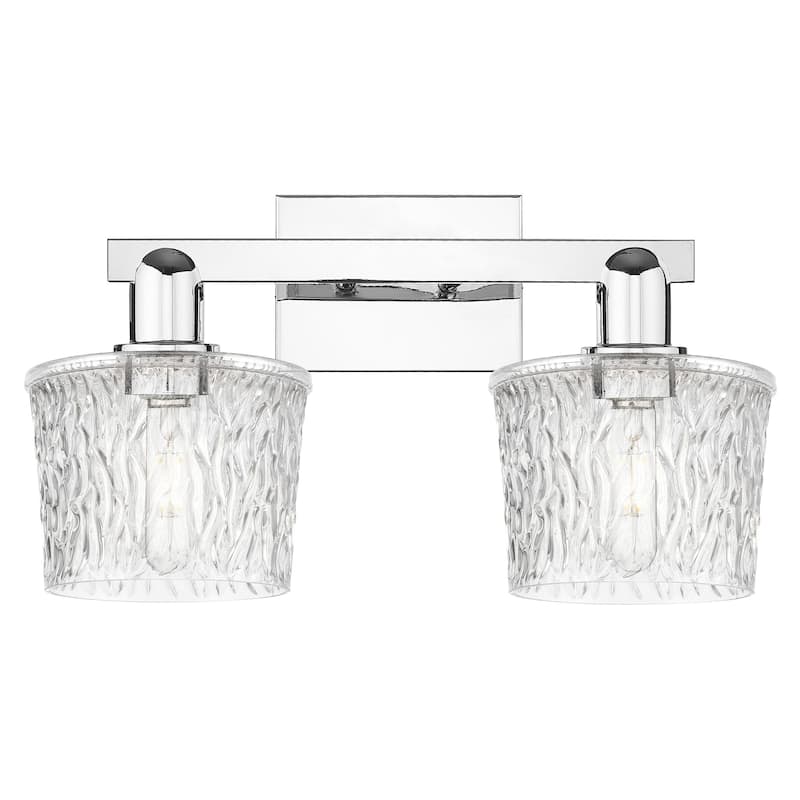 Innovations Lighting 716-2W-11-18 Niagara Vanity Niagara 2 Light 18" - Polished Chrome / Clear
