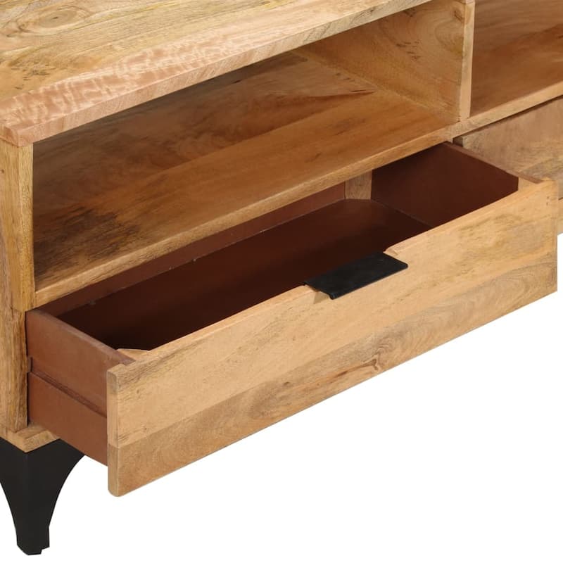 vidaXL TV Stand Mango Wood 47.2"x13.8"x17.7"
