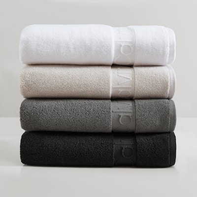 Calvin Klein Iconic Solid Cotton 3 Piece Towel Set - 3 Piece
