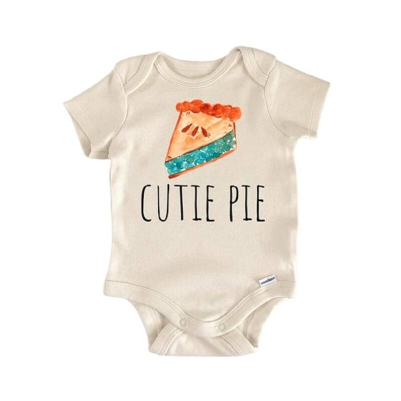 Blueberry Pie Fruit Baking - Baby Boy Girl Clothes Infant Bodysuit Funny Cute Newborn - Natural - Newborn