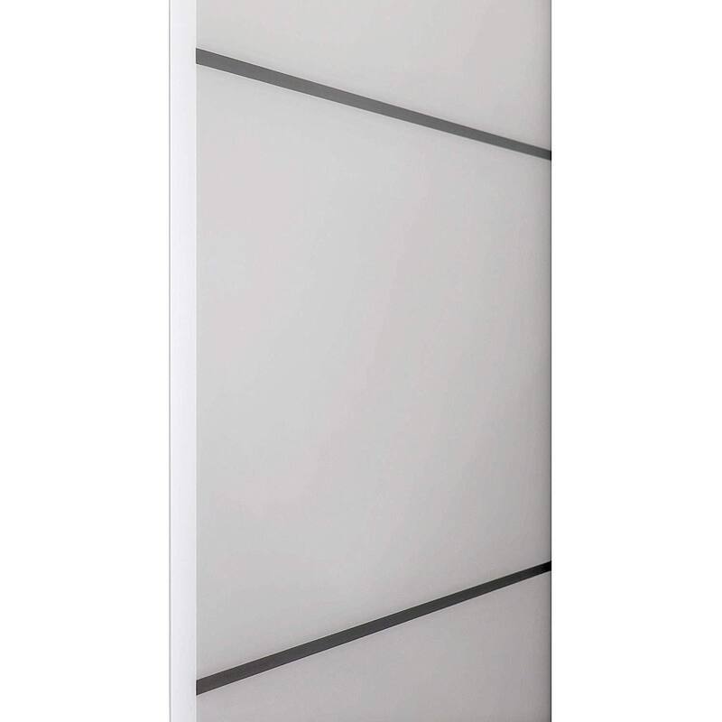 Double Barn Sliding White Doors Black Hardware / Planum 0020 White