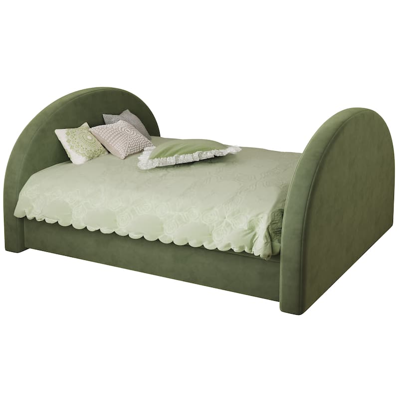 Christopher Knight Home - Modern Upholstered Velvet Daybed with Pull-Out Trundle