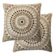 Option Raffia Medallion Slate