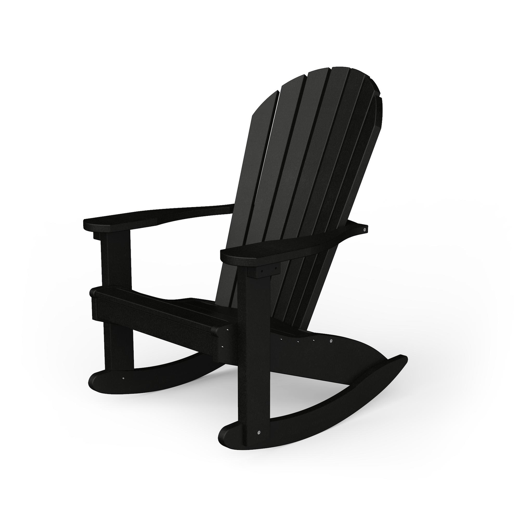 black adirondack rocking chair