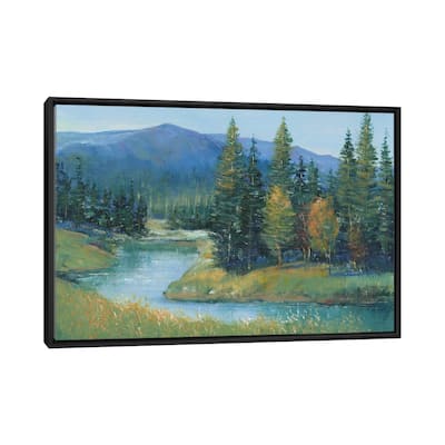 iCanvas "Trout Stream II" by Tim OToole Framed Canvas Print