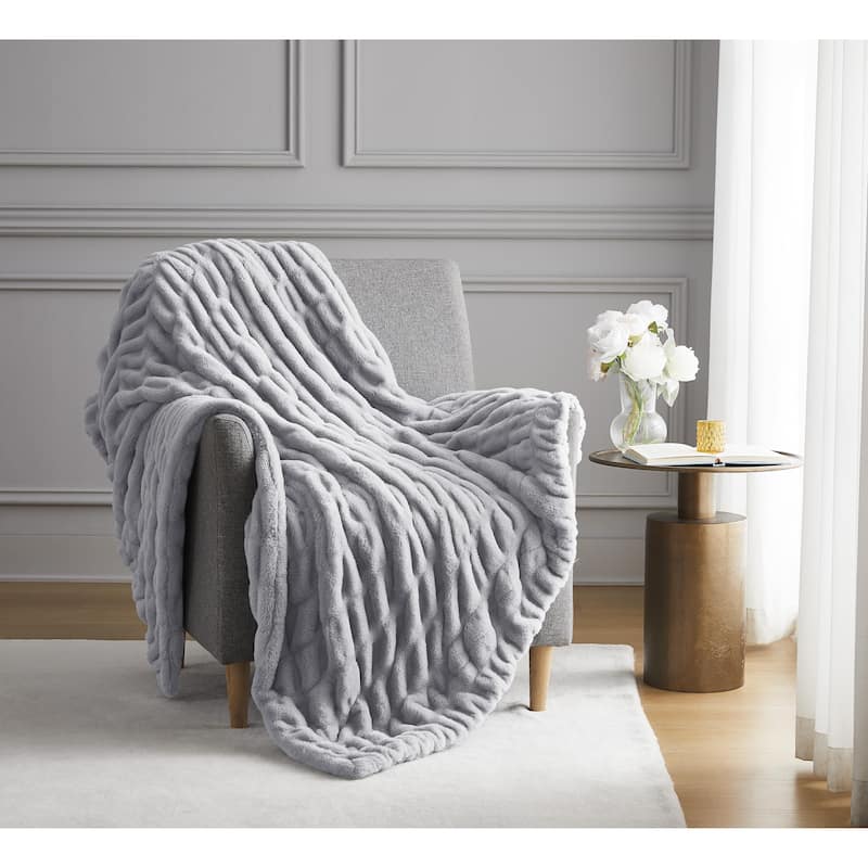 Nanshing Yoona Faux Fur Reversible Throw Blanket