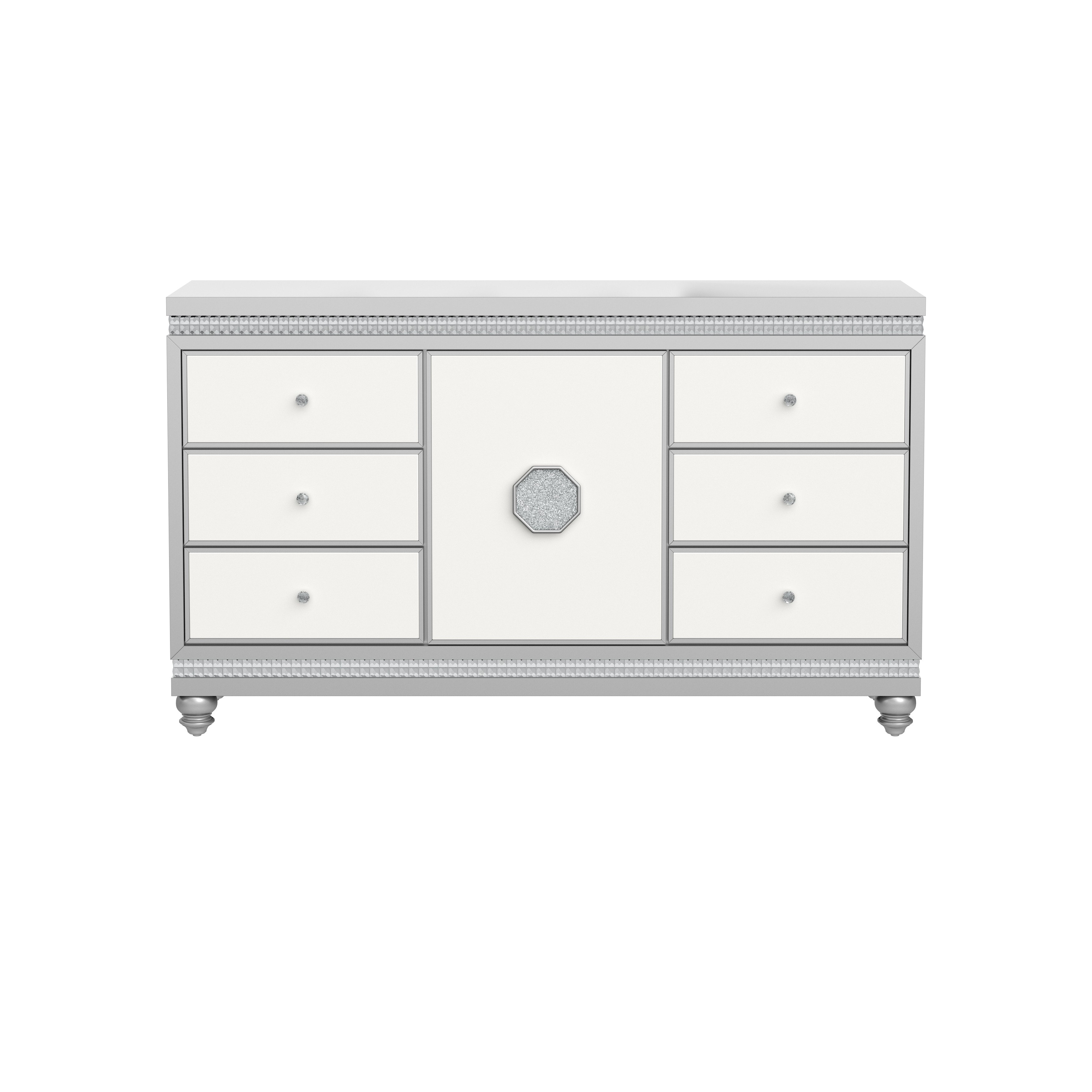 Global Furniture Usa White Grey Kylie Dresser Overstock 31227015