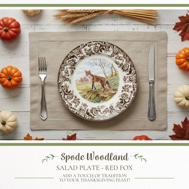 Spode Woodland Salad Plate Assorted Animals
