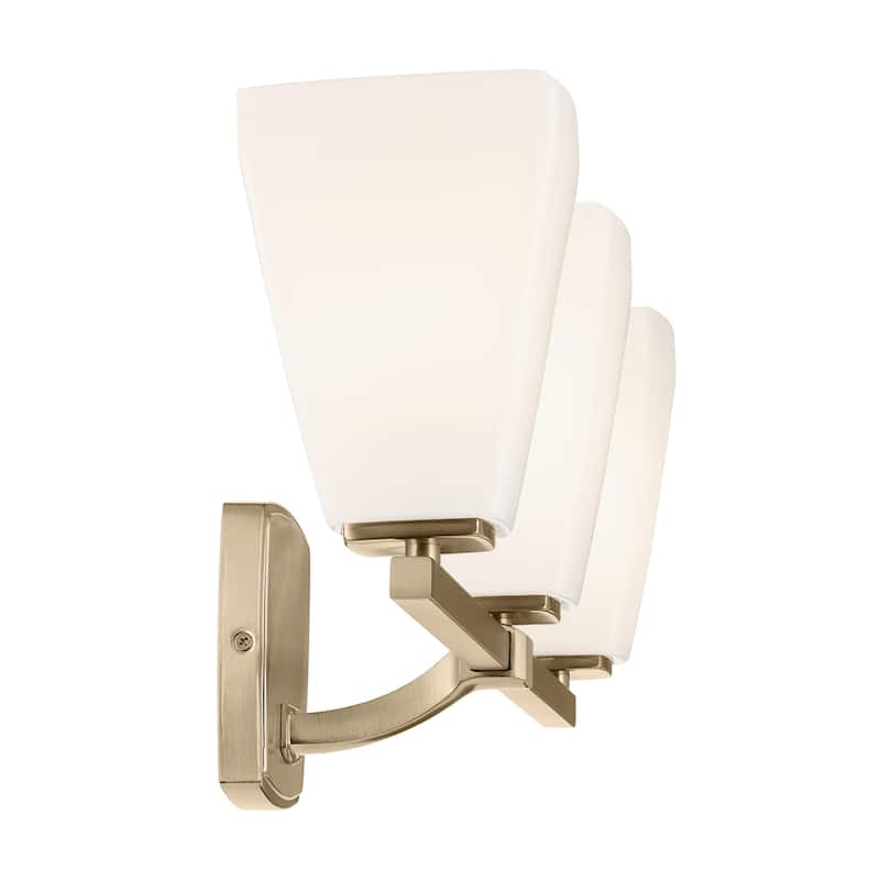 Kichler Lighting Marant 23.75" 3-Light Vanity Light with Opal Glass in Champagne Bronze