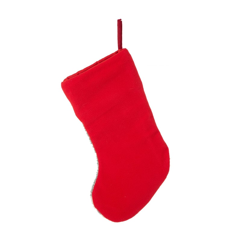 Glitzhome Christmas Reindeer Fox Cat Dog Dinosaur Warm Hooked Stocking