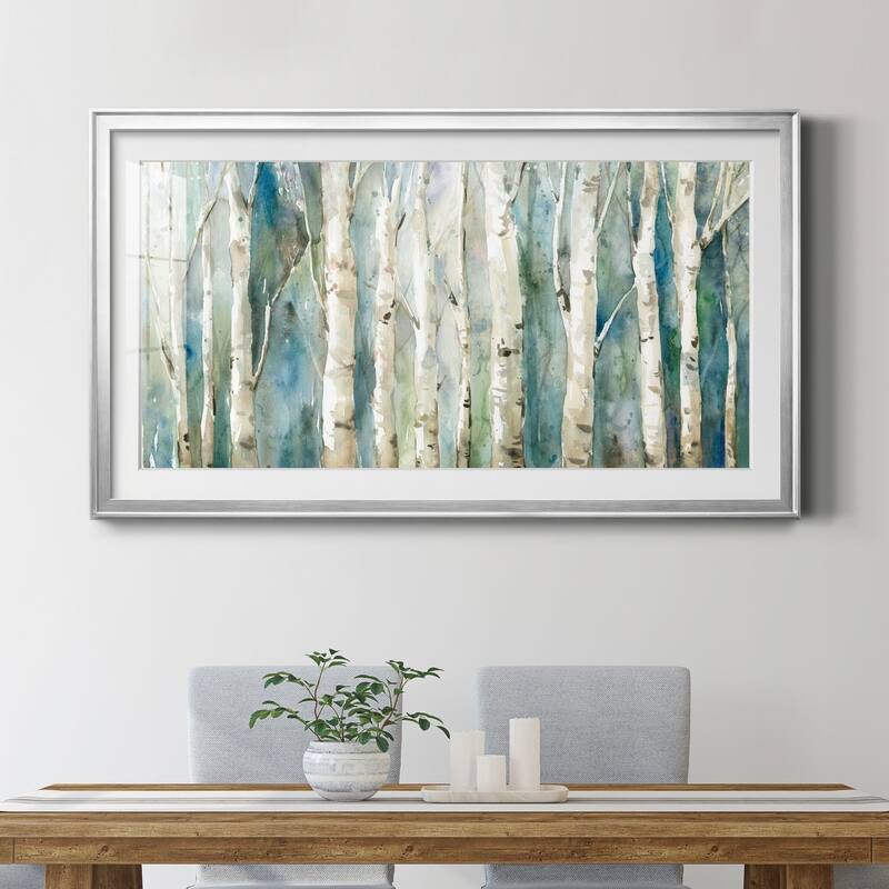 Birch River Walk- Premium Gallery Framed Print - Ready to Hang