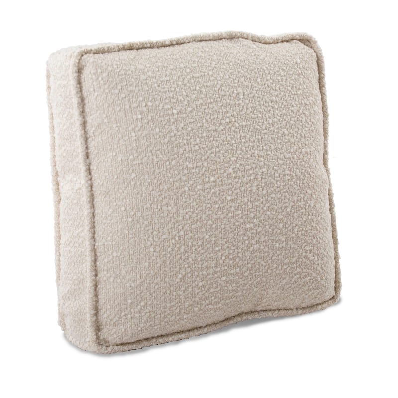 Allan Andrews 20 in. Gusseted Pillow Barbet Natural - Down Insert