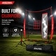 preview thumbnail 12 of 10, Zealfeel 7 x 7 ft Baseball Net Set: Batting Tee, Dummy Batter, 2 Strike Zones & Carry Bag - 7 x 7 ft