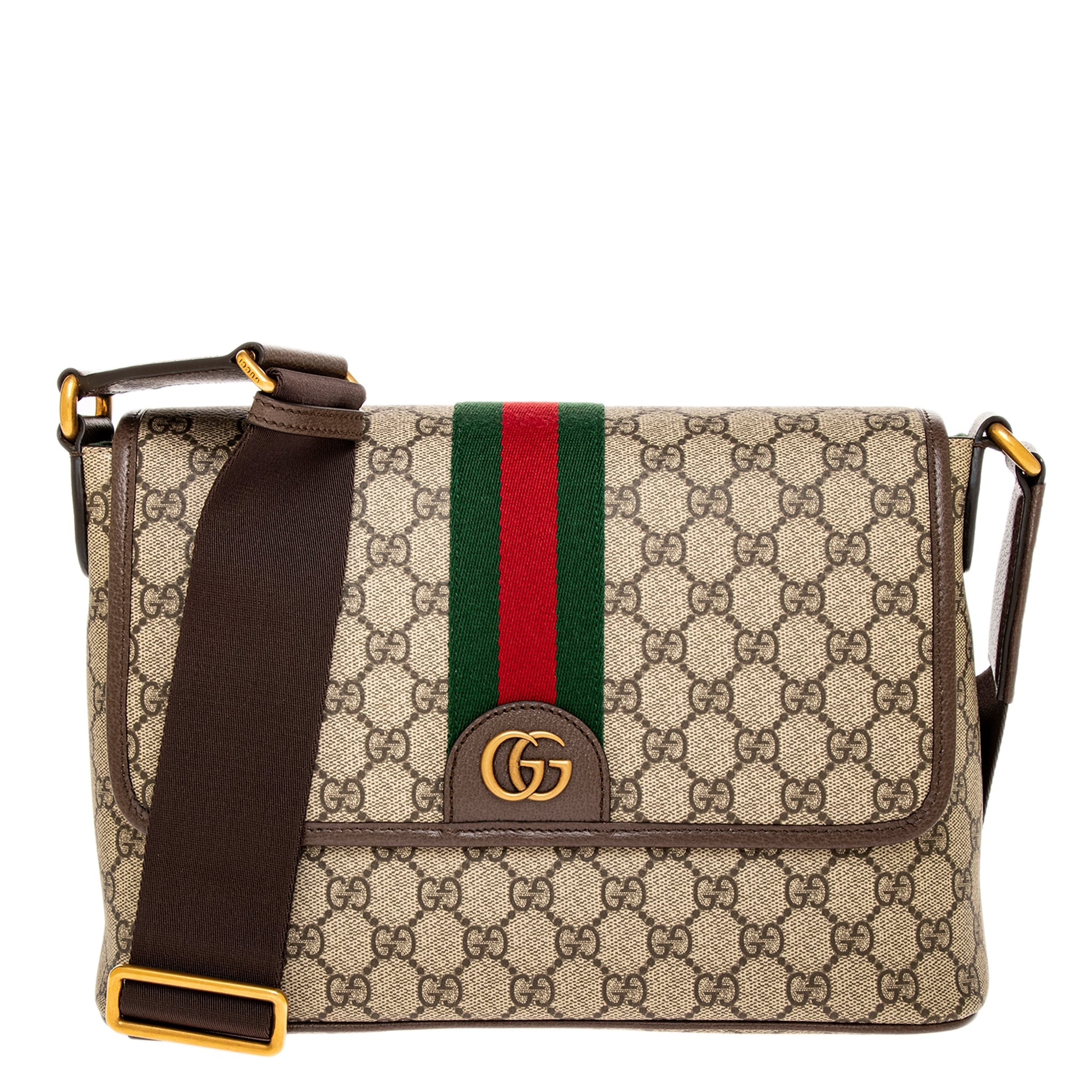 Gucci Men's Ophidia Medium Messenger Bag with Flap