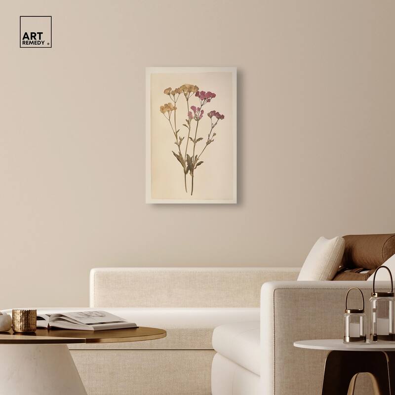Dried Flower Canvas by Art Remedy, Gallery Wrapped