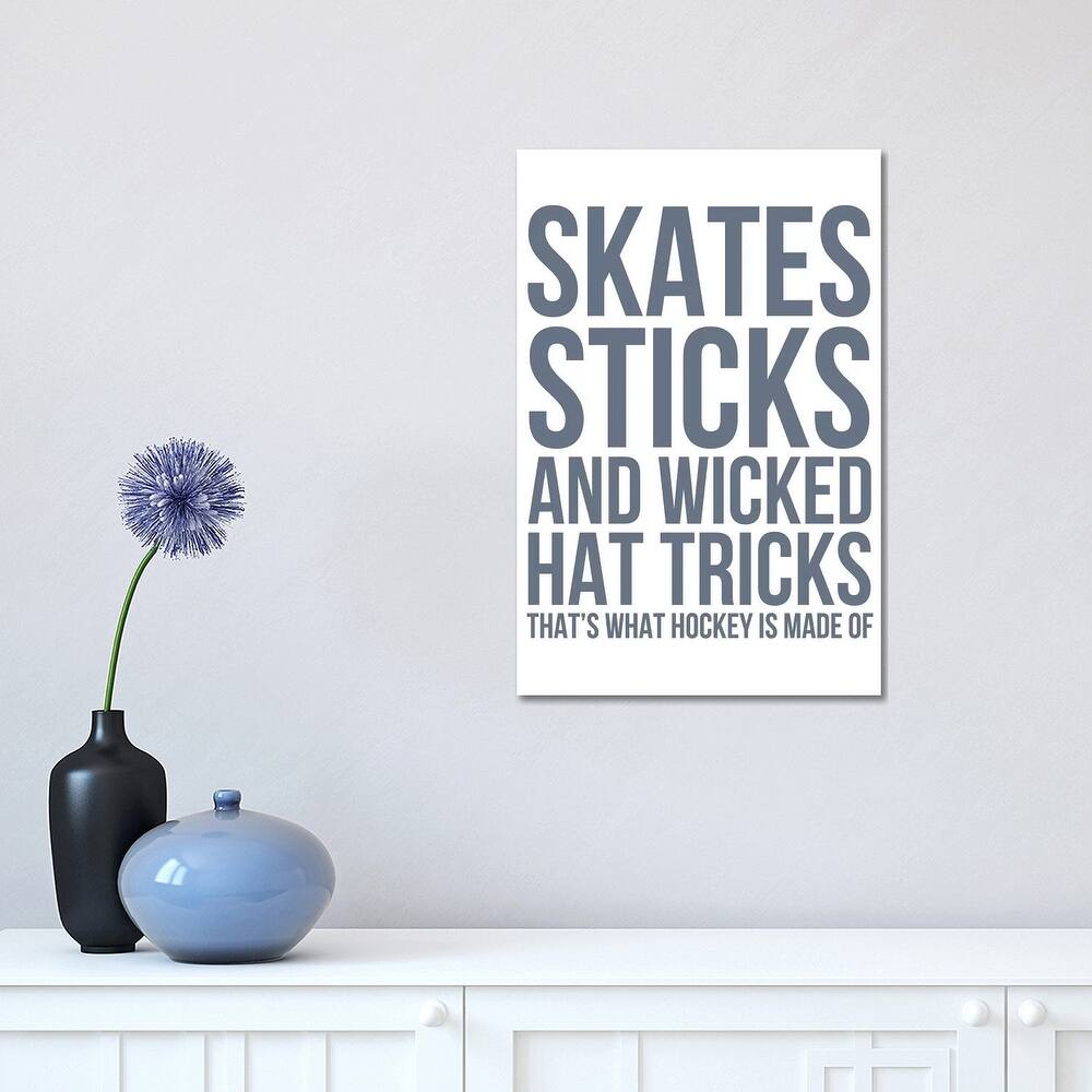 iCanvas "What Hockey is Made Of" by Leah Straatsma Canvas Print
