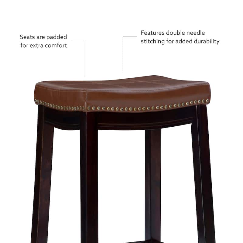 3-Piece Counter Table and Stools - 47.25" - Brown