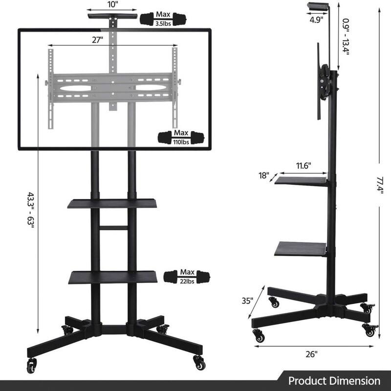 Adjustable Mobile TV Stand