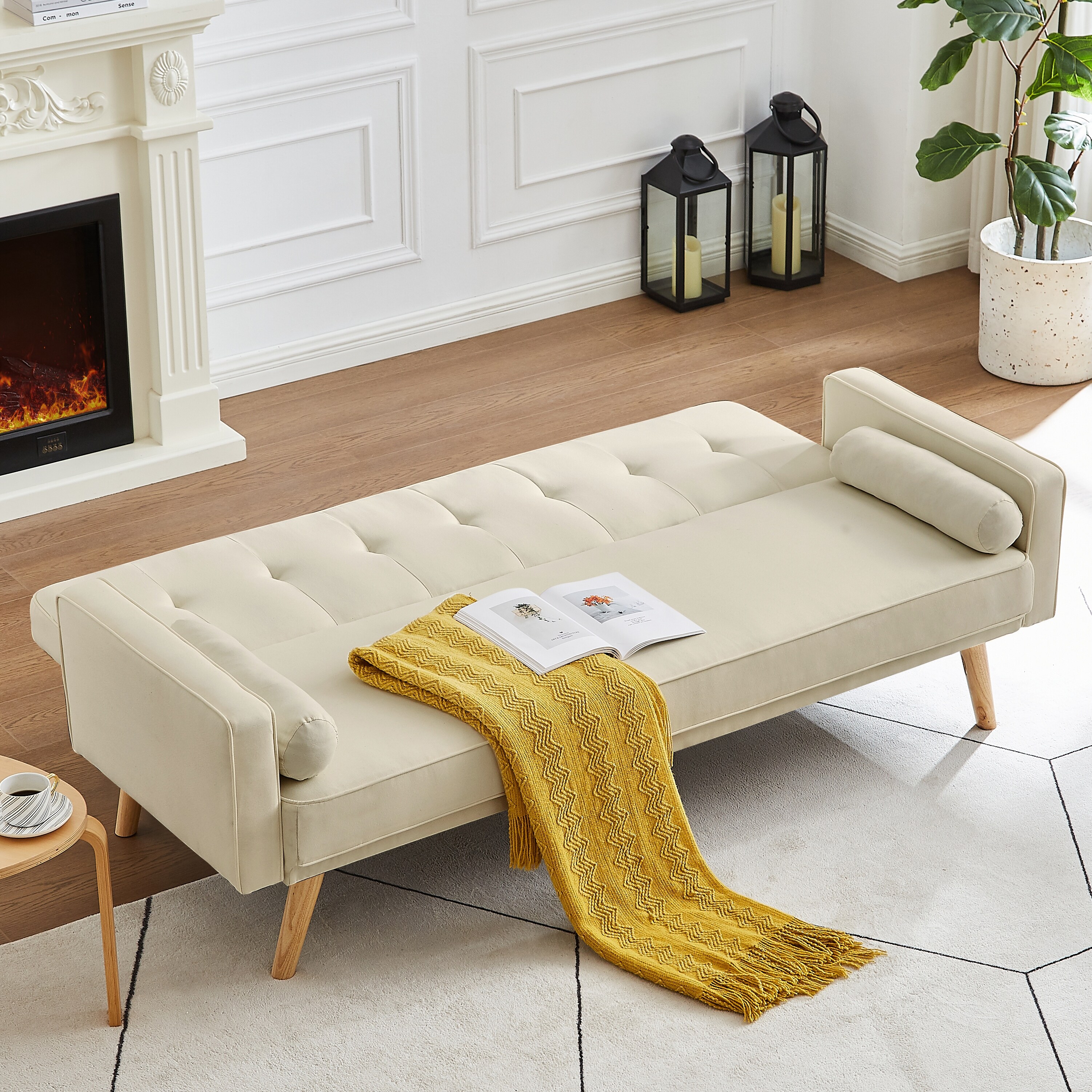 Small wood futon cheap