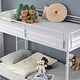 preview thumbnail 27 of 29, Twin Over Twin Bunk Bed with Trundle, Metal Bunk Bed with Two Side Ladder and Guardrails