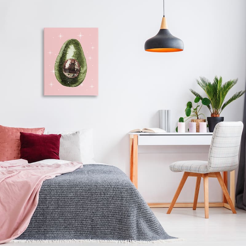 Stupell Luminous Disco Avocado Canvas Wall Art Design By Lil' Rue