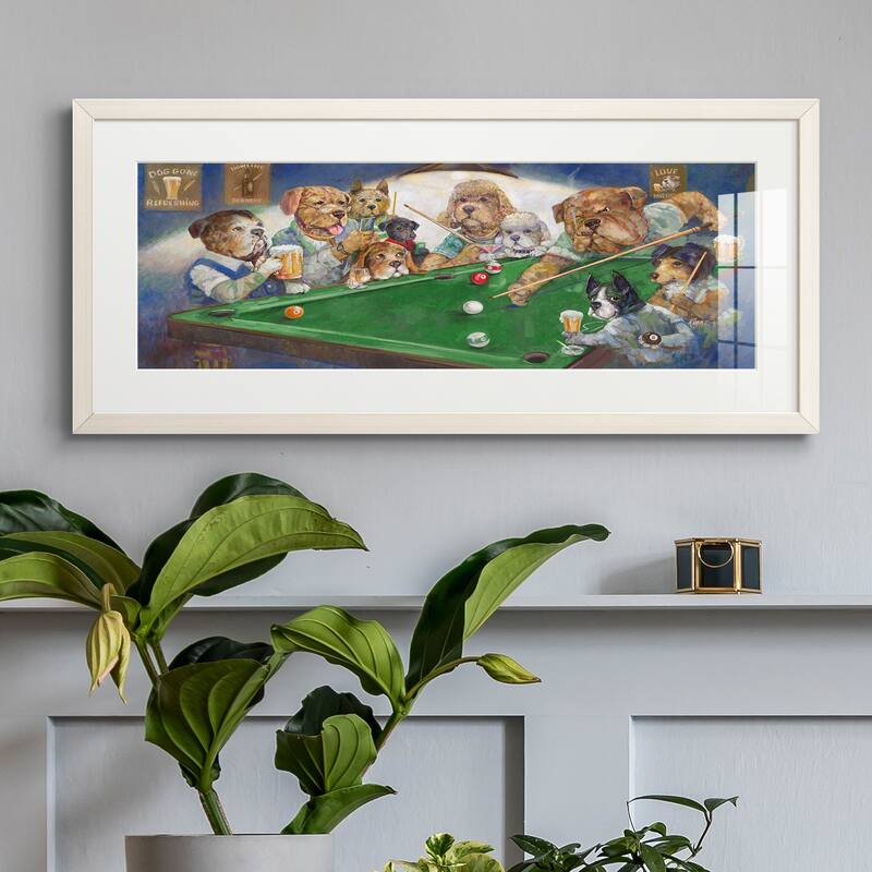 Pool Dogs-Premium Gallery Framed Print