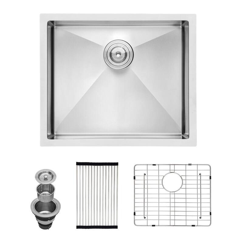 Undermount Kitchen Sink 16 Gauge 10 Inch Deep Single Bowl Kitchen Sink Basin