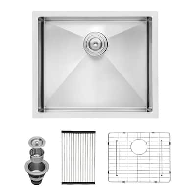 Undermount Kitchen Sink 16 Gauge 10 Inch Deep Single Bowl Kitchen Sink Basin