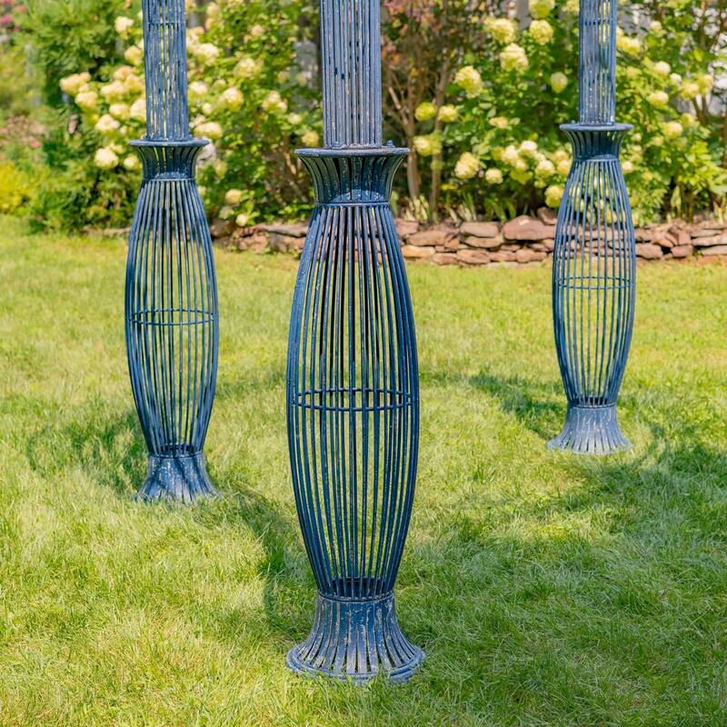 13 Foot Tall Round Metal Garden Gazebo