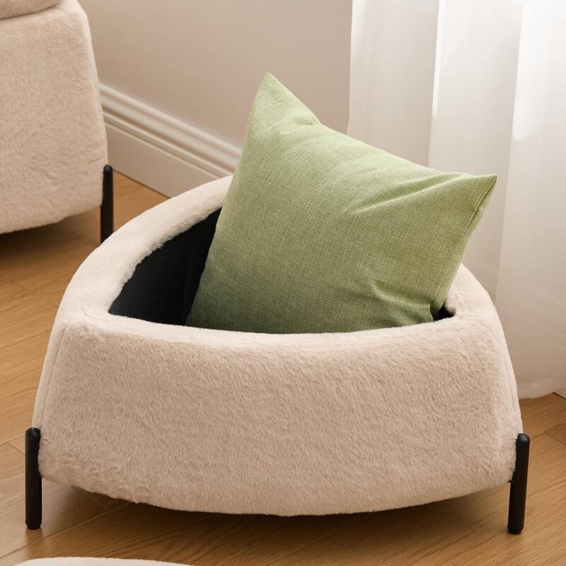2 Piece Fabric Storage Footstool Set Footstool Shoe Stool with Metal Legs
