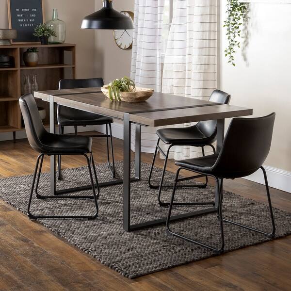 Shop 5 Piece Urban Blend Modern Industrial Dining Set On Sale