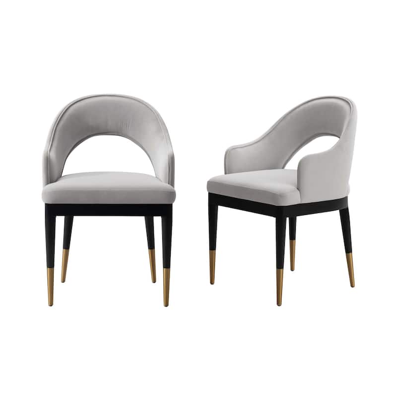 Manhattan Comfort Modern Carrington Velvet Dining Armchair