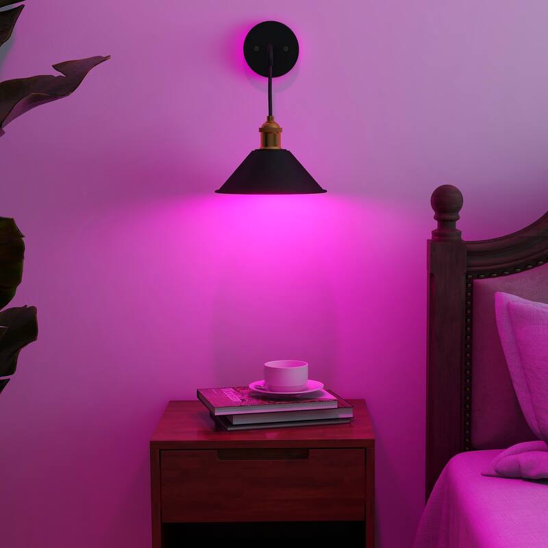 2Pack Wireless Battery Operated Wall Sconces with Remote