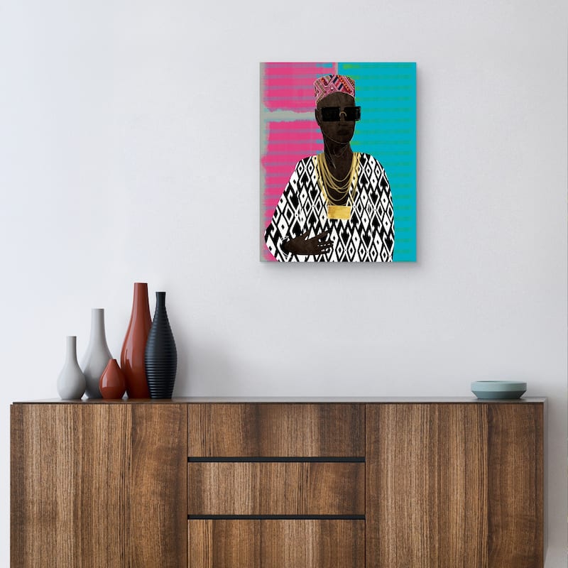 Fly Man Geo by Nikki Chu Canvas Art Print