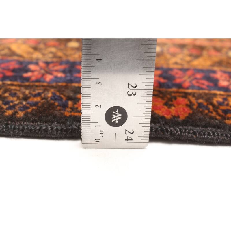 ECARPETGALLERY Hand-knotted Teimani Black Wool Rug - 2'9 x 4'8