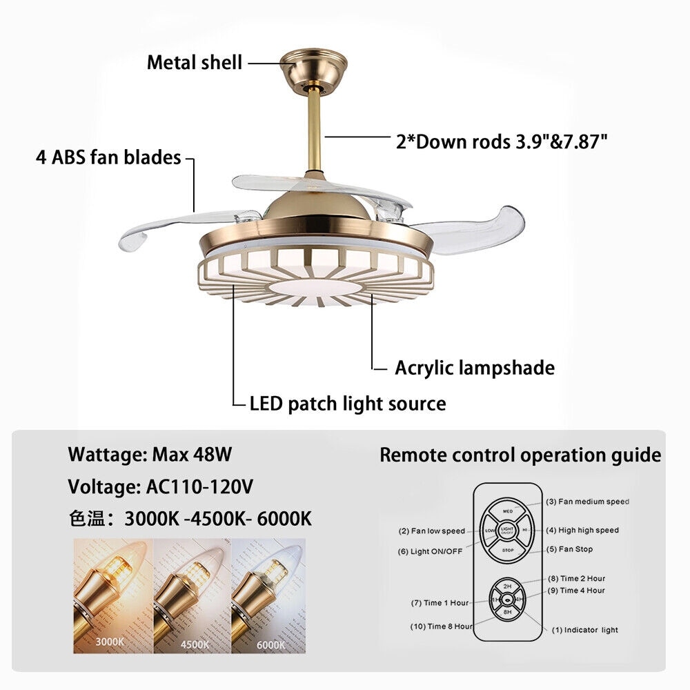 CREATE WINDLIGHT ROUND Ceiling Fan with DC Motor User Manual, image size:1000x1000