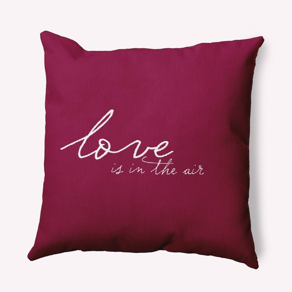 Love in the Air Valentine's Day Decorative Indoor/Outdoor Pillow