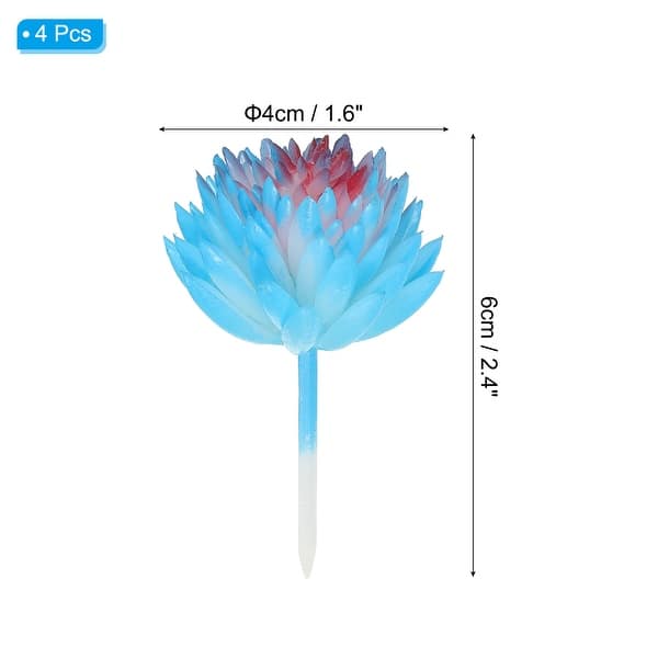 Mini Artificial Succulents Faux Succulent Picks Fake Succulent Plants