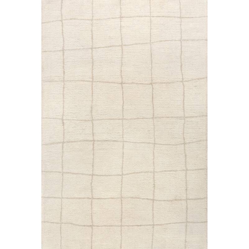 Frenshe Interiors Cove Checked Wool Area Rug