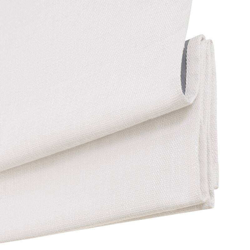 Eclipse Drew Textured Solid 100% Total Blackout Cordless Roman Shade