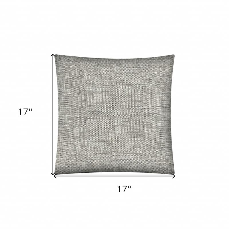 17" Brown Indoor Outdoor Throw Pillow Cover