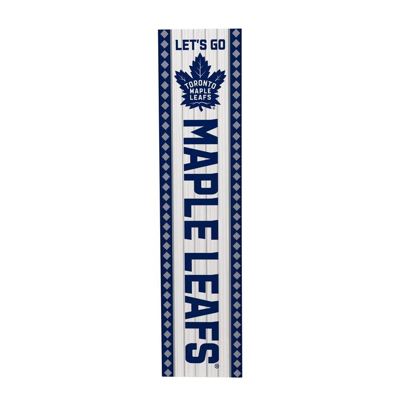47" Double Sided Seasonal Porch Leaner, Toronto Maple Leafs - 47" x 11.25"