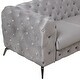preview thumbnail 43 of 46, 63" Velvet Upholstered Loveseat Sofa with Button Tufted Back