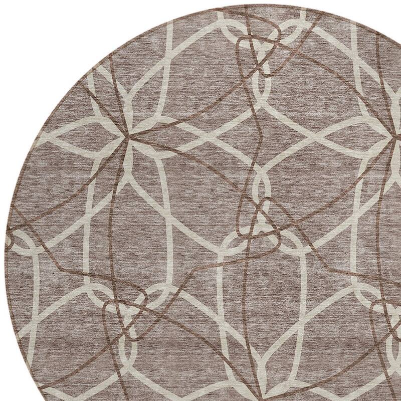HomeRoots Geometric Modern Rectangle Outdoor Rug