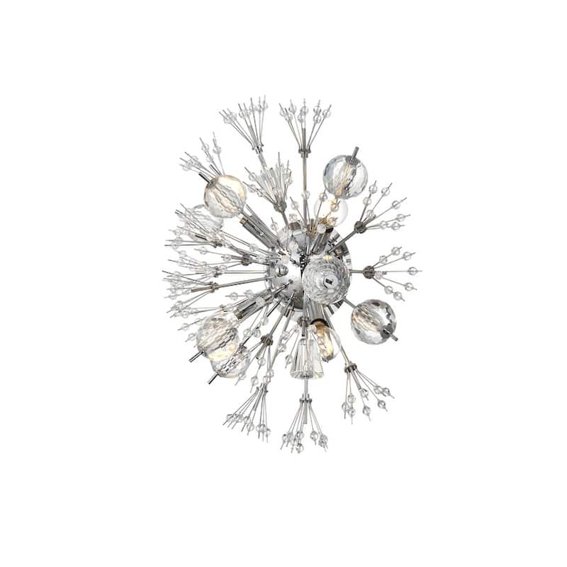 Victor 19 inch Crystal Starburst Wall Sconce - N/A